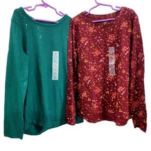 Old Navy Bundle 2 Girls Long Sleeve Tops Size 10-12 New‎ with Tags